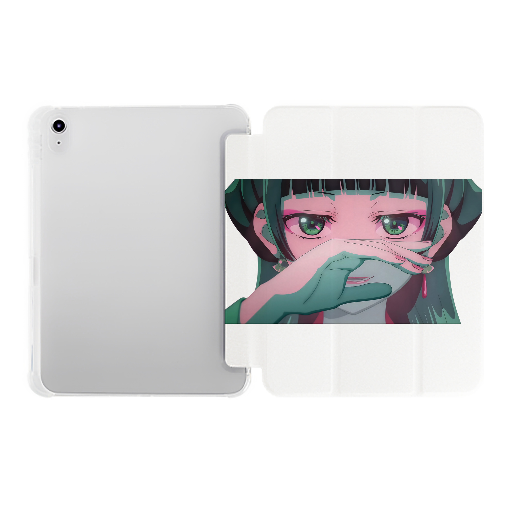 （画像用） 薬屋のひとりごと The Apothecary Diaries IPad ケース ペン収納付き 三つ折りスタンド PUレザー×シリコン 対応機種9.5/10.5/10.9インチ